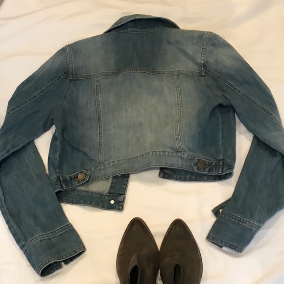 Women’s Rubbish Cropped Jean Jacket size M - Picture 5 of 6